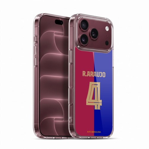 FC Barcelona 2024/25 Players Home Kit Ronald Araújo Soft Gel Case for Apple iPhone 18 Pro Max