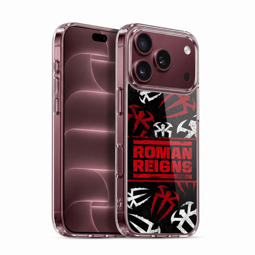 WWE Roman Reigns Logo Pattern Soft Gel Case for Apple iPhone 18 Pro