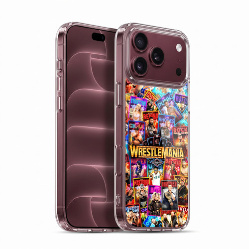 WWE Wrestlemania 41 Key Art Poster Soft Gel Case for Apple iPhone 18 Pro Max
