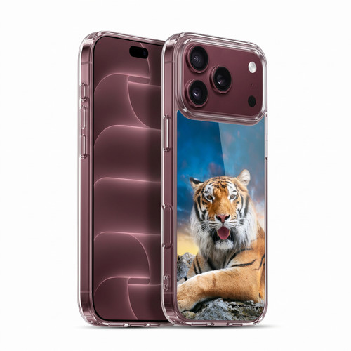 Head Case Designs Wildlife Tiger Sky Background Soft Gel Case for Apple iPhone 18 Pro Max