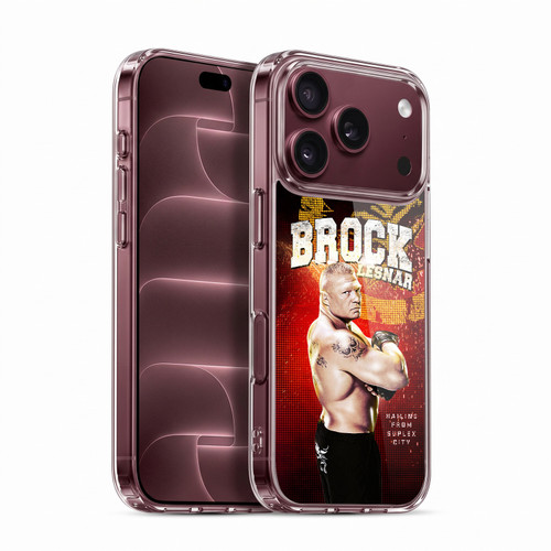 WWE Superstars Brock Lesnar Soft Gel Case for Apple iPhone 18 Pro