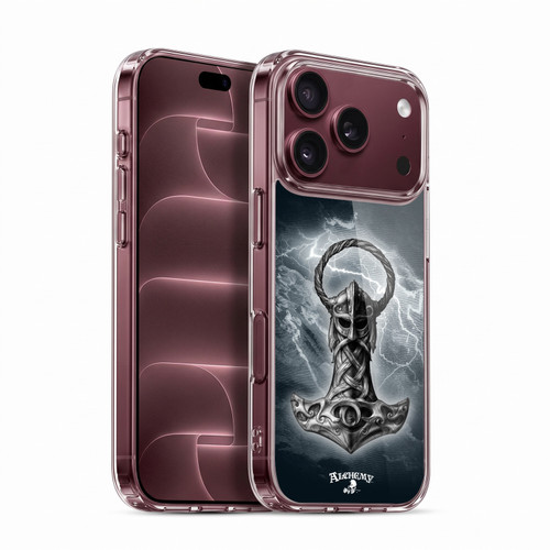 Alchemy Gothic Illustration Mjolnir Hammer Soft Gel Case for Apple iPhone 18 Pro