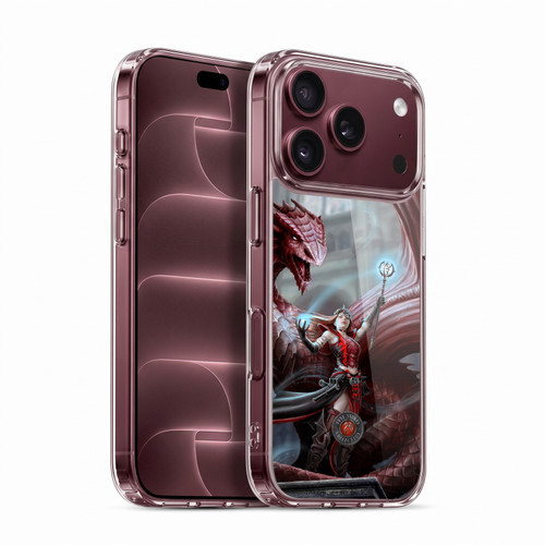 Anne Stokes Dragon Friendship Scarlet Mage Soft Gel Case for Apple iPhone 18 Pro