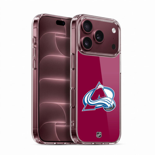 NHL Colorado Avalanche Plain Soft Gel Case for Apple iPhone 18 Pro
