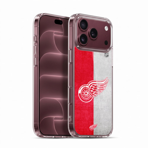 NHL Detroit Red Wings Half Distressed Soft Gel Case for Apple iPhone 18 Pro Max