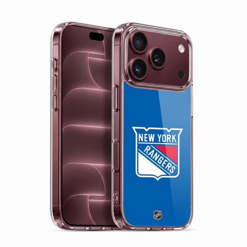 NHL New York Rangers Plain Soft Gel Case for Apple iPhone 18 Pro