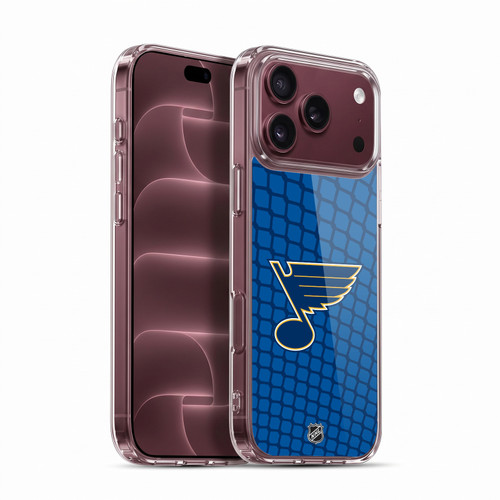 NHL St Louis Blues Net Pattern Soft Gel Case for Apple iPhone 18 Pro Max