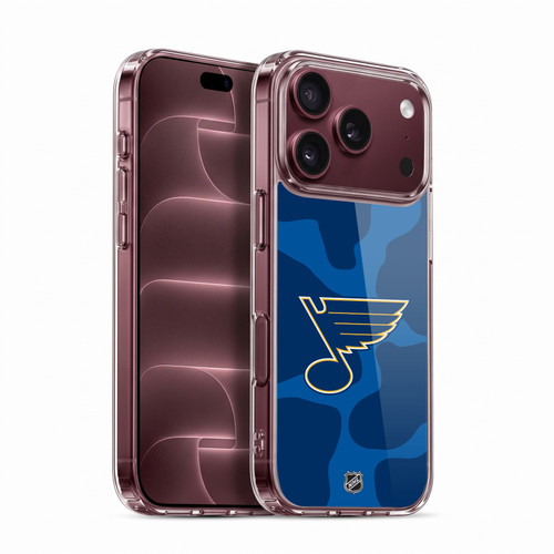 NHL St Louis Blues Cow Pattern Soft Gel Case for Apple iPhone 18 Pro