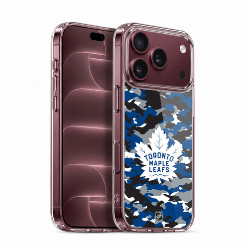 NHL Toronto Maple Leafs Camouflage Soft Gel Case for Apple iPhone 18 Pro