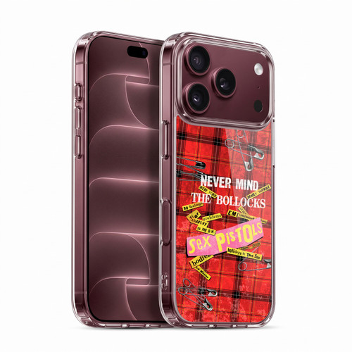 Sex Pistols Band Art Tartan Print Song Art Soft Gel Case for Apple iPhone 18 Pro