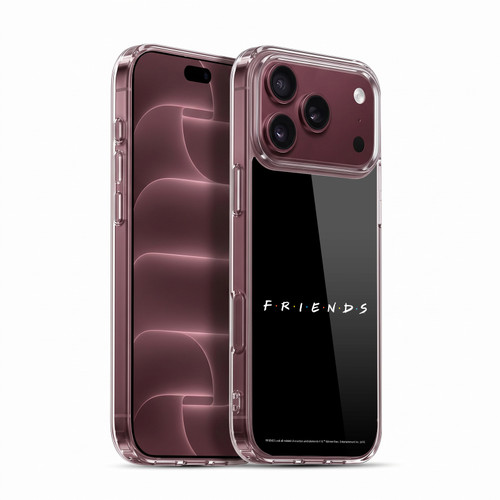 Friends TV Show Logos Black Soft Gel Case for Apple iPhone 18 Pro Max