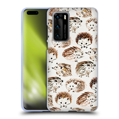 Cat Coquillette Animals Hedgehogs Soft Gel Case for Huawei P40 5G