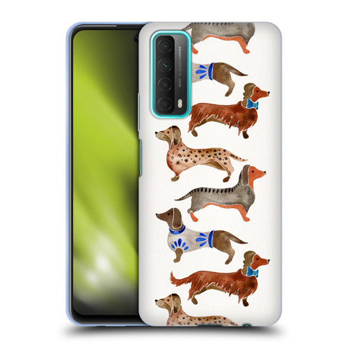 Cat Coquillette Animals Dachshunds Soft Gel Case for Huawei P Smart (2021)