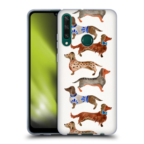 Cat Coquillette Animals Dachshunds Soft Gel Case for Huawei Y6p