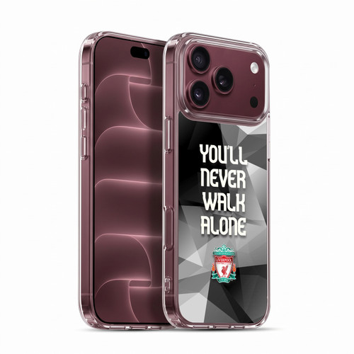 Liverpool Football Club Crest You'Ll Never Walk Alone Grey Geo Plain Soft Gel Case for Apple iPhone 18 Pro Max