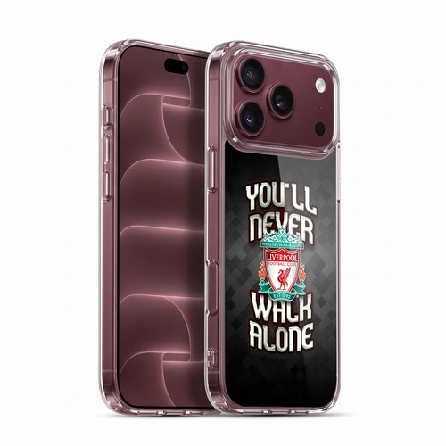 Liverpool Football Club Crest You'Ll Never Walk Alone Grey Pixel Soft Gel Case for Apple iPhone 18 Pro Max