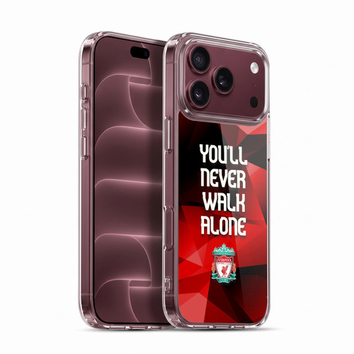 Liverpool Football Club Crest You'Ll Never Walk Alone Red Geo Plain Soft Gel Case for Apple iPhone 18 Pro Max