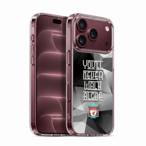 Liverpool Football Club Crest You'Ll Never Walk Alone Grey Geo Soft Gel Case for Apple iPhone 18 Pro