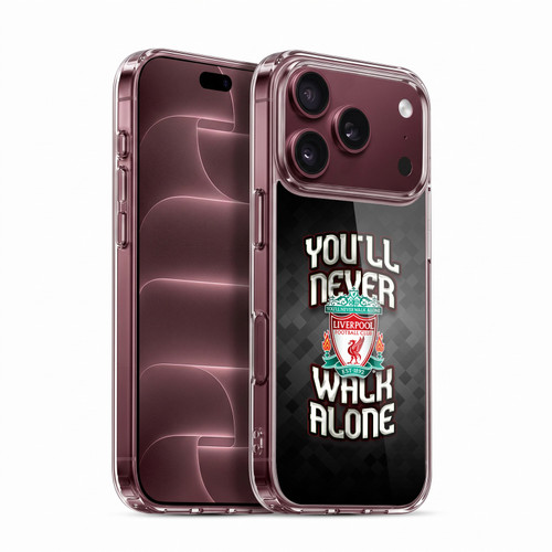 Liverpool Football Club Crest You'Ll Never Walk Alone Grey Pixel Soft Gel Case for Apple iPhone 18 Pro