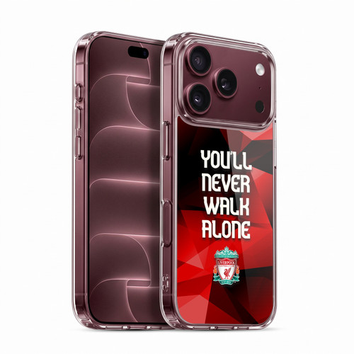 Liverpool Football Club Crest You'Ll Never Walk Alone Red Geo Plain Soft Gel Case for Apple iPhone 18 Pro