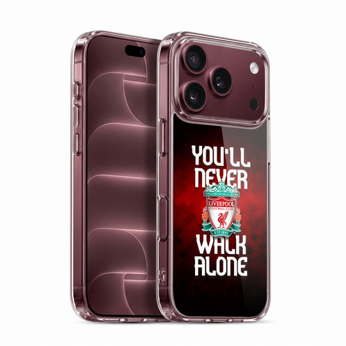 Liverpool Football Club Crest You'Ll Never Walk Alone Red Pixel Plain Soft Gel Case for Apple iPhone 18 Pro