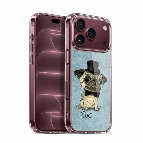 Barruf Dogs Gentle Pug Soft Gel Case for Apple iPhone 18 Pro