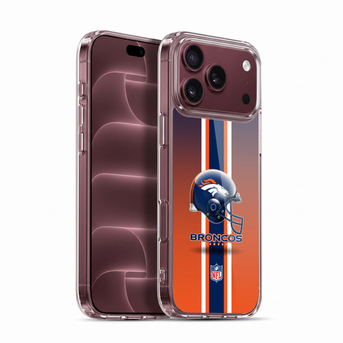 NFL Denver Broncos Logo Helmet Soft Gel Case for Apple iPhone 18 Pro Max