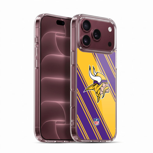 NFL Minnesota Vikings Artwork Stripes Soft Gel Case for Apple iPhone 18 Pro Max