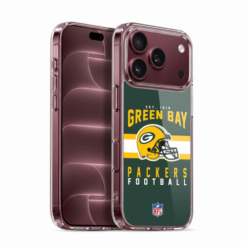 NFL Green Bay Packers Graphics Helmet Typography Soft Gel Case for Apple iPhone 18 Pro