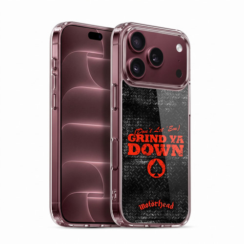 Motorhead Key Art Don't Let 'Em Grind You Down Soft Gel Case for Apple iPhone 18 Pro