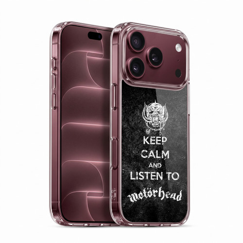 Motorhead Key Art Keep Calm Soft Gel Case for Apple iPhone 18 Pro