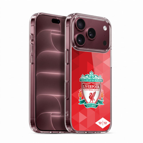 Custom Customised Personalised Liverpool Football Club Logo 1 Crest Geometric Red Soft Gel Case for Apple iPhone 18 Pro
