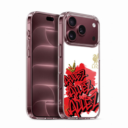 Liverpool Football Club Graffiti Art Allez Allez Allez Gold Soft Gel Case for Apple iPhone 18 Pro