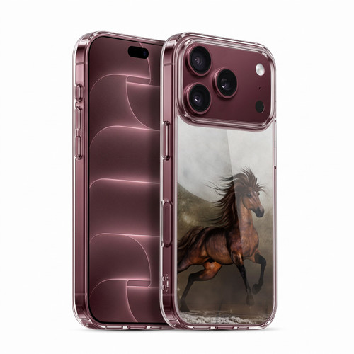 Simone Gatterwe Horses Brown Soft Gel Case for Apple iPhone 18 Pro