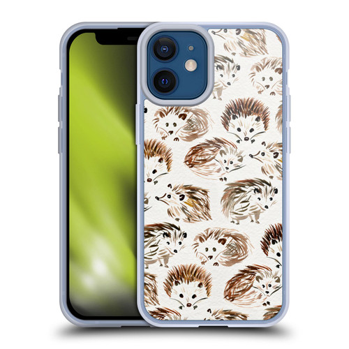 Cat Coquillette Animals Hedgehogs Soft Gel Case for Apple iPhone 12 Mini