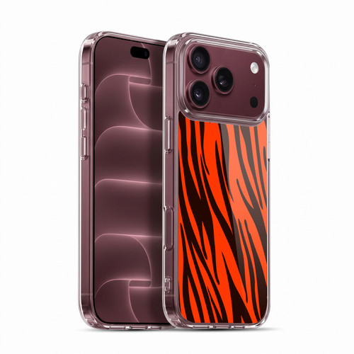 Head Case Designs Mad Prints Orange Tiger Soft Gel Case for Apple iPhone 18 Pro Max
