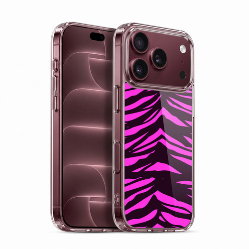 Head Case Designs Mad Prints Magenta Tiger Soft Gel Case for Apple iPhone 18 Pro