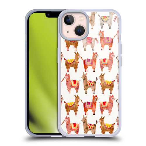 Cat Coquillette Animals Alpacas Soft Gel Case for Apple iPhone 13