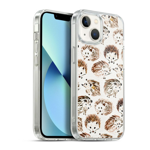 Cat Coquillette Animals Hedgehogs Soft Gel Case for Apple iPhone 13
