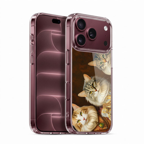 Michael David Ward Animals Fancy Cats Soft Gel Case for Apple iPhone 18 Pro