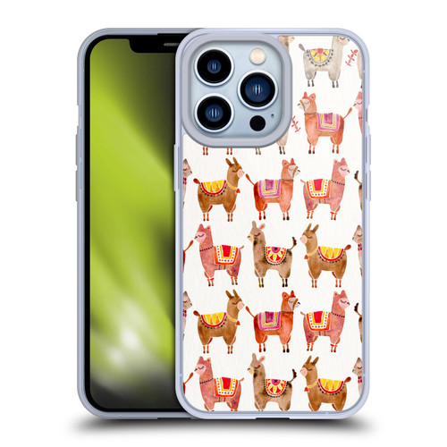 Cat Coquillette Animals Alpacas Soft Gel Case for Apple iPhone 13 Pro