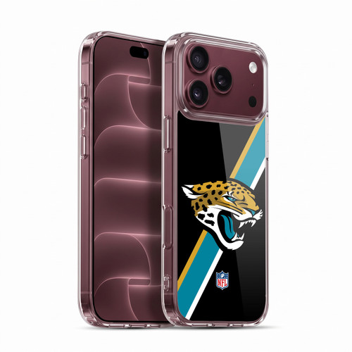 NFL Jacksonville Jaguars Logo Stripes Soft Gel Case for Apple iPhone 18 Pro Max