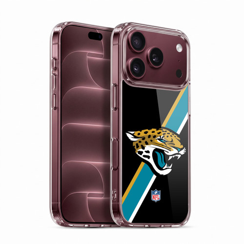 NFL Jacksonville Jaguars Logo Stripes Soft Gel Case for Apple iPhone 18 Pro