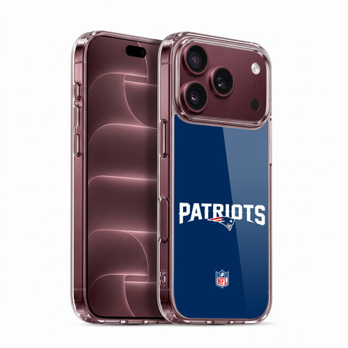 NFL New England Patriots Logo Plain Soft Gel Case for Apple iPhone 18 Pro