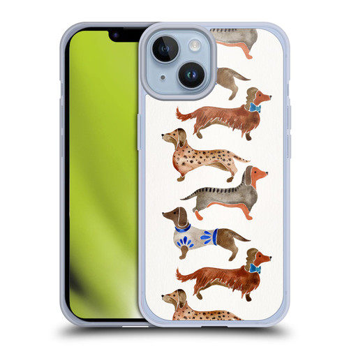 Cat Coquillette Animals Dachshunds Soft Gel Case for Apple iPhone 14