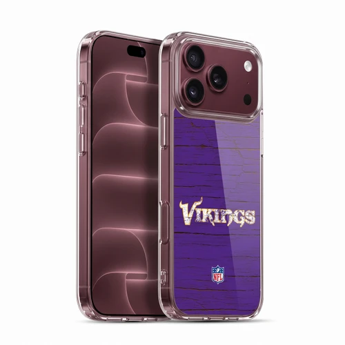 NFL Minnesota Vikings Logo Distressed Look Soft Gel Case for Apple iPhone 18 Pro Max