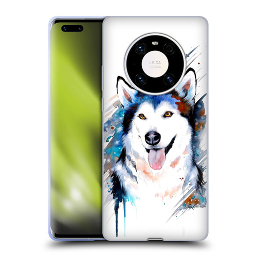 Pixie Cold Animals Husky Soft Gel Case for Huawei Mate 40 Pro 5G