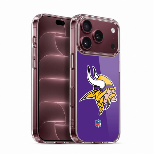 NFL Minnesota Vikings Logo Plain Soft Gel Case for Apple iPhone 18 Pro