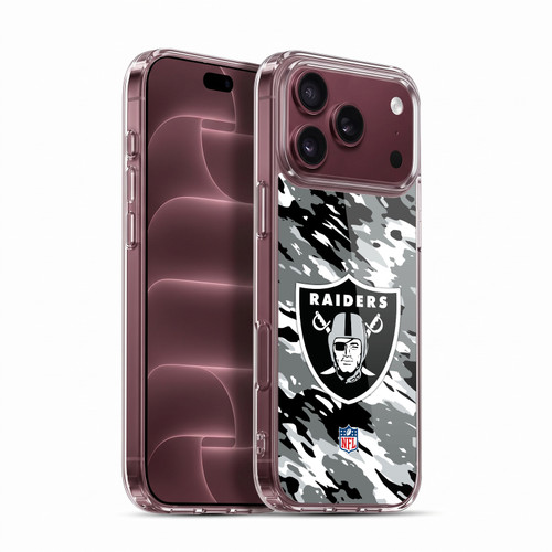 NFL Las Vegas Raiders Logo Camou Soft Gel Case for Apple iPhone 18 Pro Max