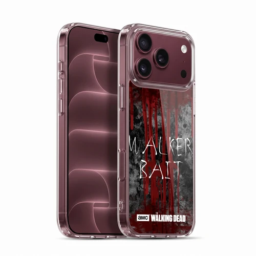 AMC The Walking Dead Typography Walker Bait Soft Gel Case for Apple iPhone 18 Pro Max